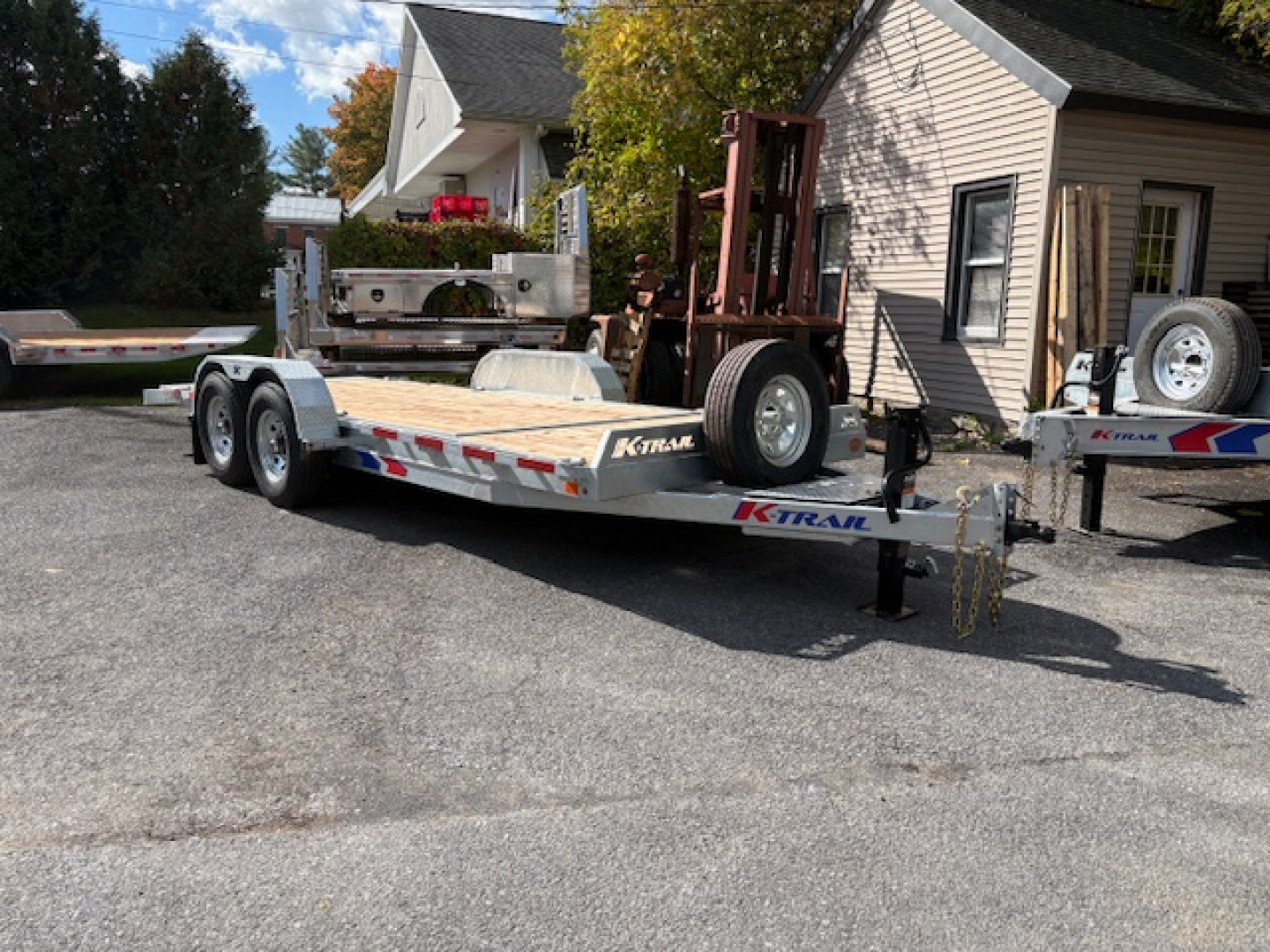 New 2026 K-Trail Galvanized 82" X 16'+4'-14K GVW Gravity Tilt Trailer