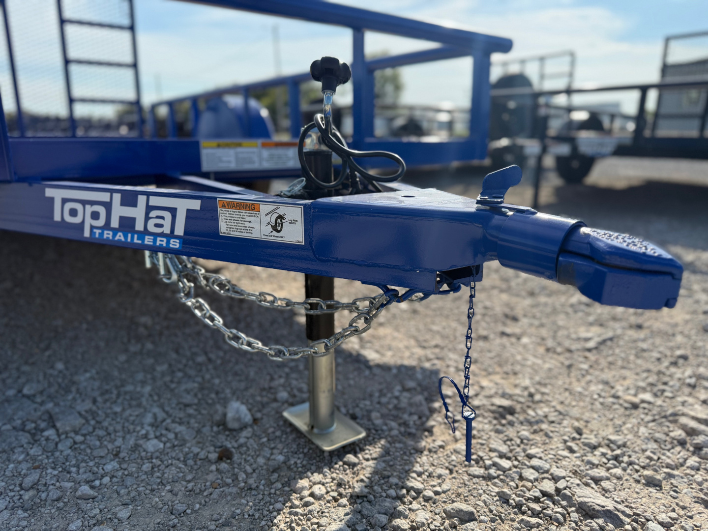 New 2026 Top Hat Trailers DSP12x77 Utility Trailer TU Hurricane Blue