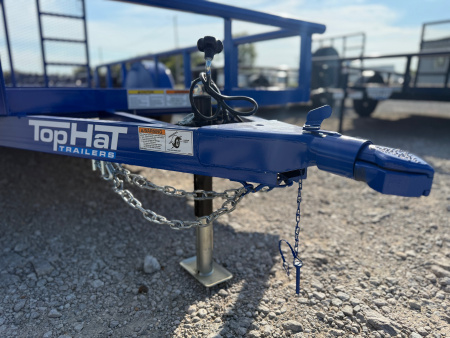 New 2026 Top Hat Trailers DSP12x77 Utility Trailer TU Hurricane Blue