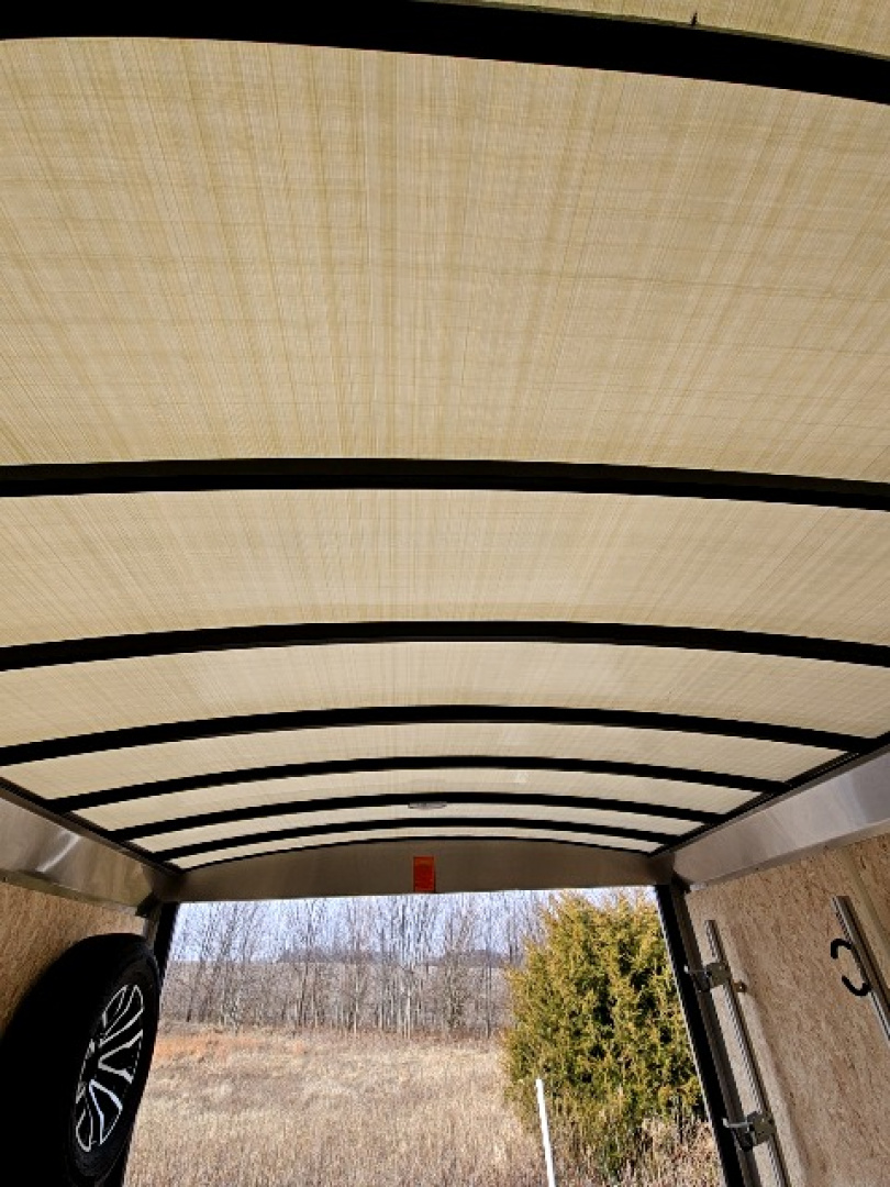 New LOADED 2026 Look Trailers 8.5 x 16 10K Landscaper Enclosed Round Top Cargo / Enclosed Trailer - Fuel Storage & Racks Included