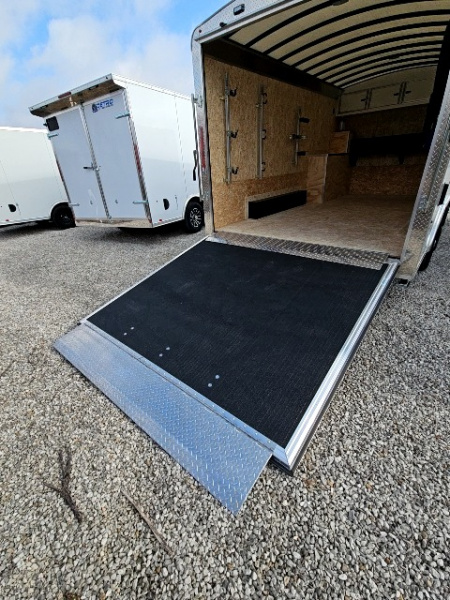 New LOADED 2026 Look Trailers 8.5 x 16 10K Landscaper Enclosed Round Top Cargo / Enclosed Trailer - Fuel Storage & Racks Included