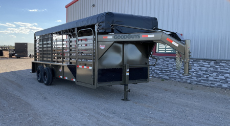 2026 Good Guys 6'8"x20' GN Bar Top Livestock Trailer - Wrangler