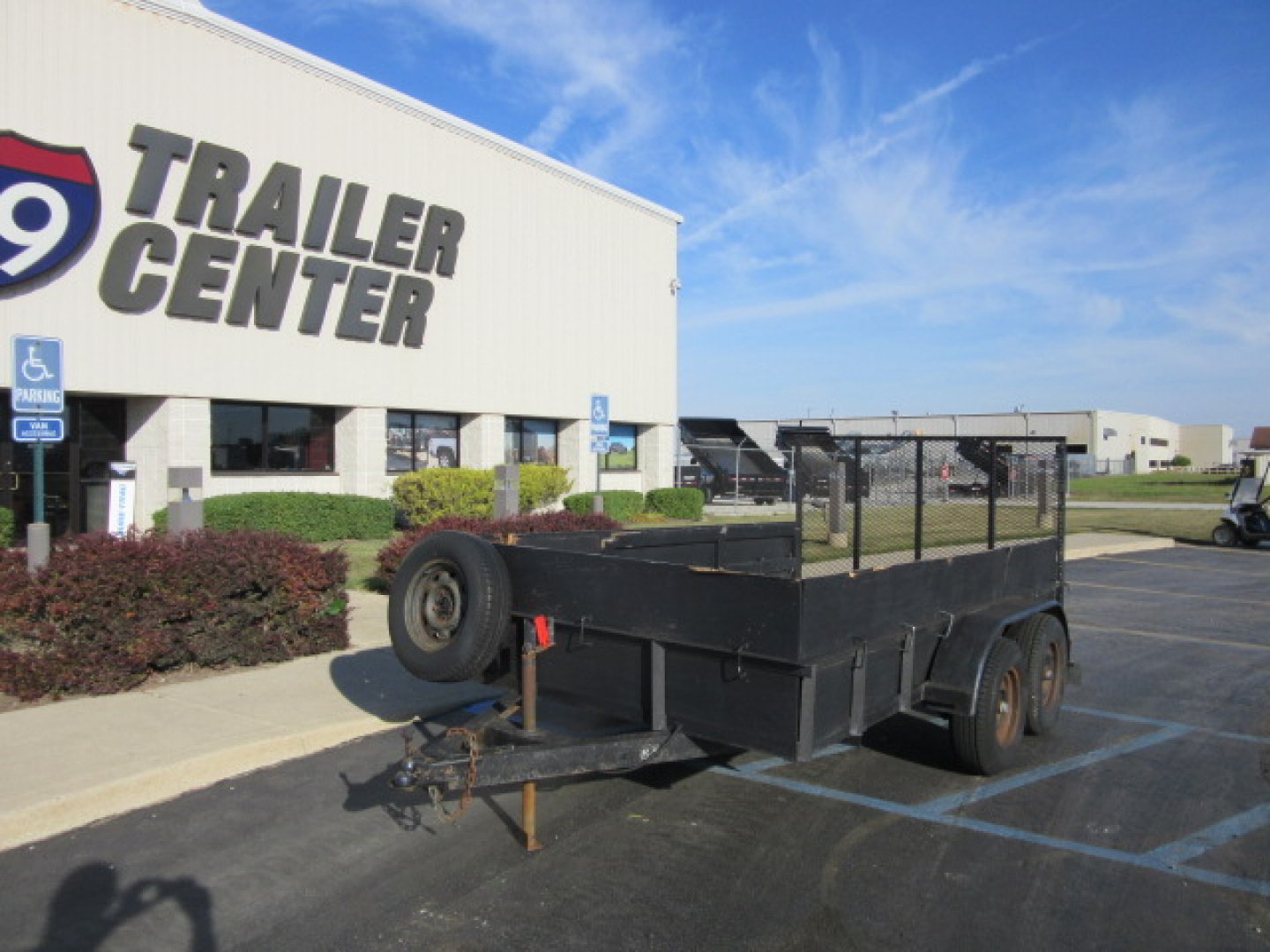 Used 2000 Other 6 x 12 Wood High Side 2AXL Utility Trailer 7K / Spare Tire