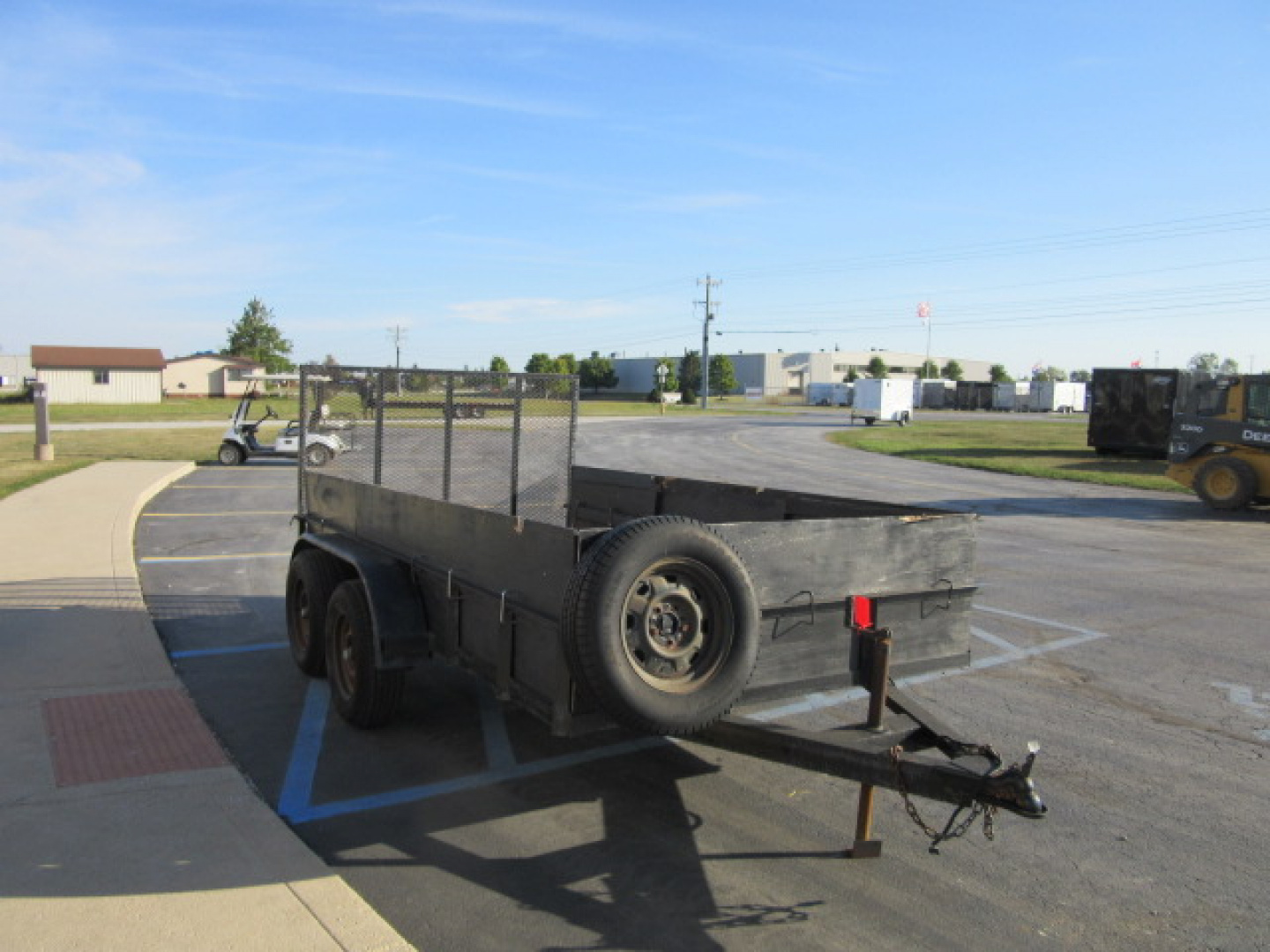 Used 2000 Other 6 x 12 Wood High Side 2AXL Utility Trailer 7K / Spare Tire