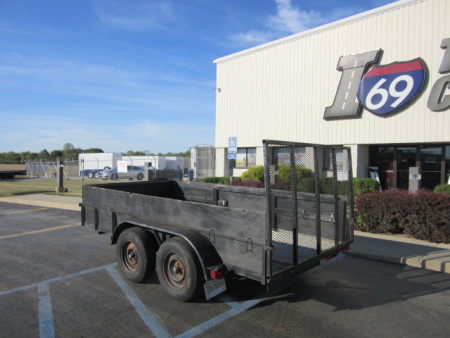 Used 2000 Other 6 x 12 Wood High Side 2AXL Utility Trailer 7K / Spare Tire