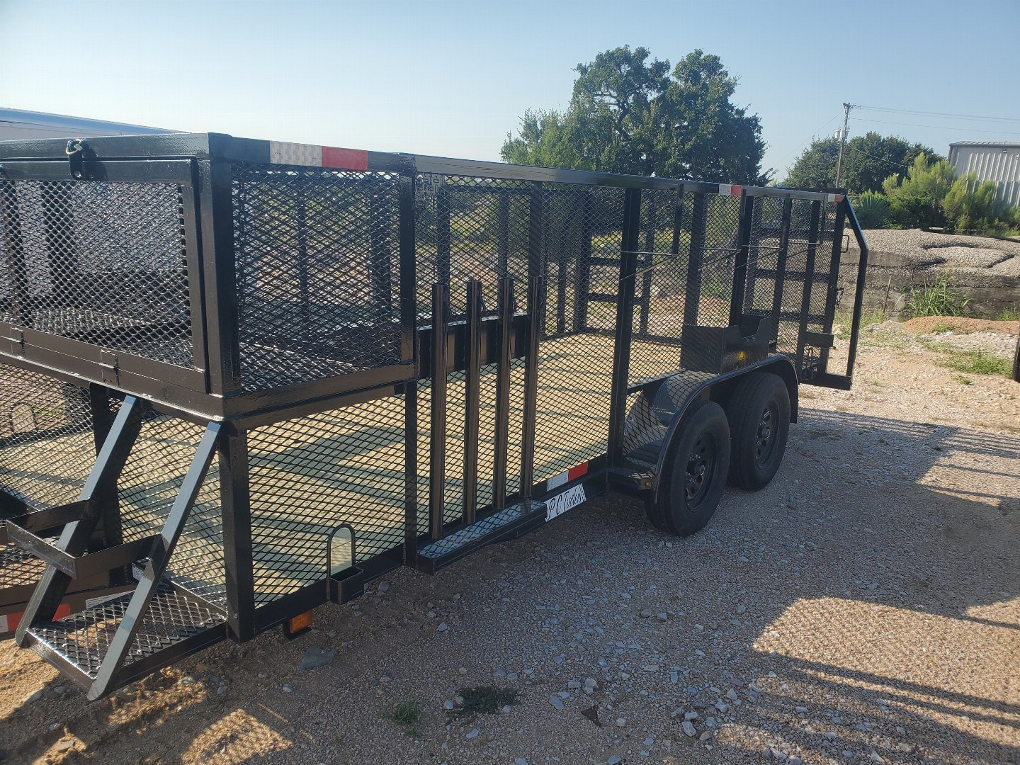 New 2025 P&C Trailers 83x16x4 landscape Landscape Trailer