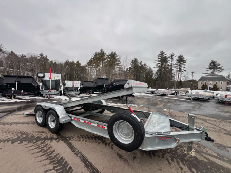 New 2026 Triumph galvanized 7x20 - Hydraulic Power Tilt/ Winch Plate/ I-Beam Frame - 16k GVW