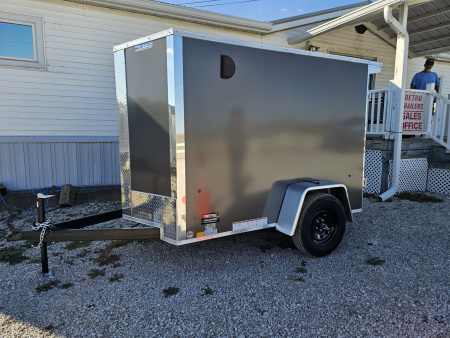 New 2026 Cargo Express EX DLX 5' x 8' 3K Idler Swing Door Cargo / Enclosed Trailer w/ Translucent Roof