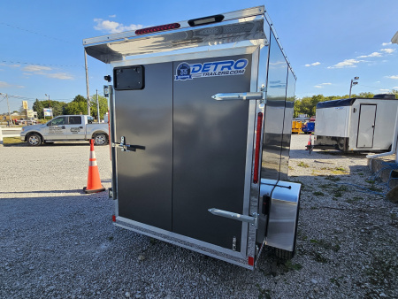 New 2026 Cargo Express EX DLX 5' x 8' 3K Idler Swing Door Cargo / Enclosed Trailer w/ Translucent Roof