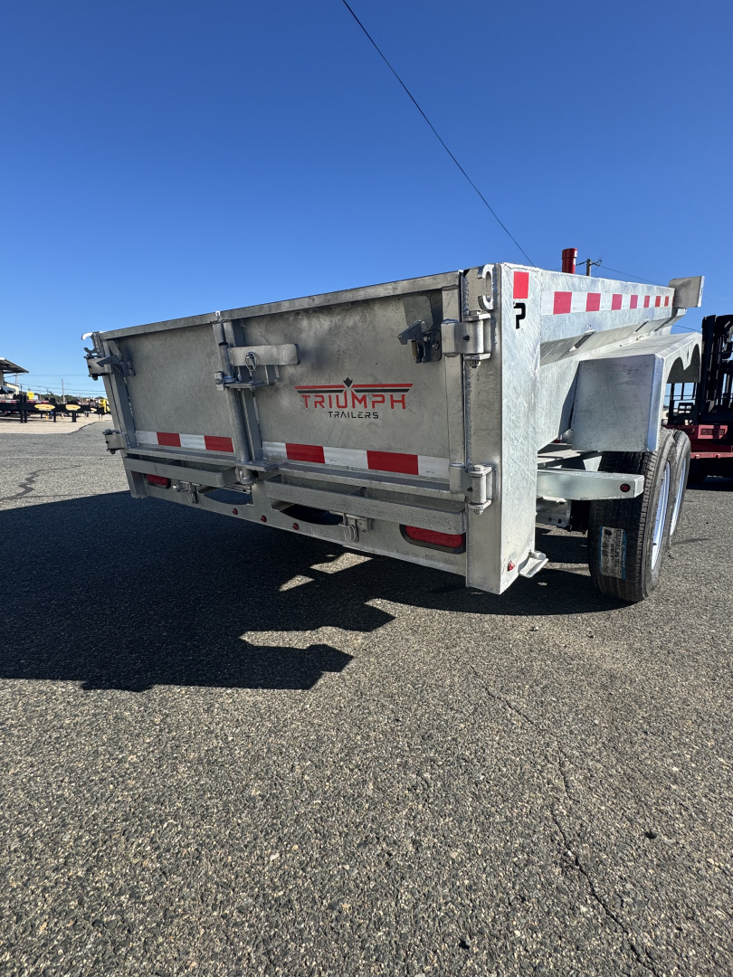 New 2026 Triumph Trailers 5'X10' Galvanized Dump Trailer Ramps & Tarp