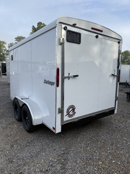 New 2026 Homesteader 7x12 - Ramp Door - WHITE Cargo Trailer