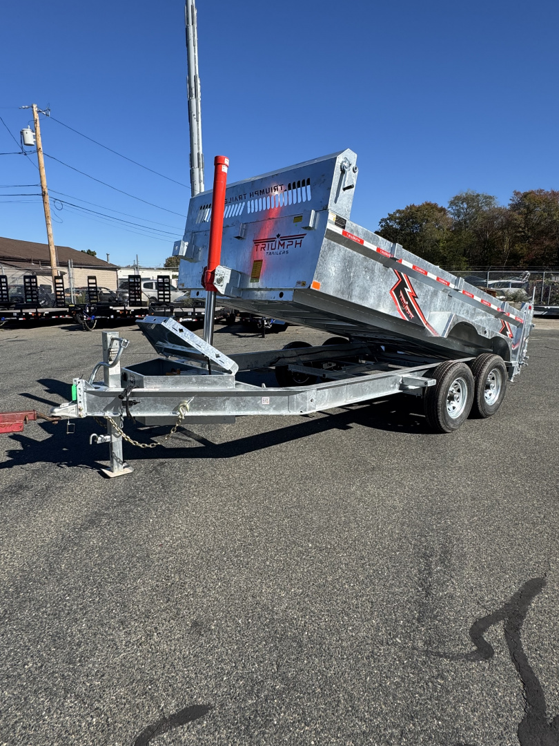 New 2026 Triumph Trailers 82"X14' Dump Trailer Ramps & Tarp