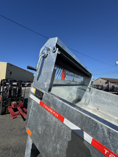 New 2026 Triumph Trailers 82"X14' Dump Trailer Ramps & Tarp