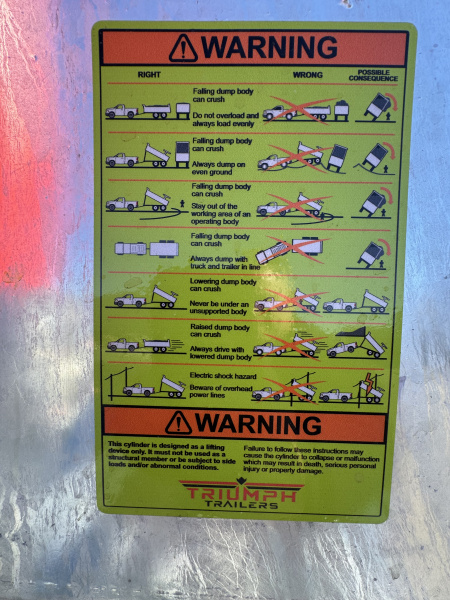 New 2026 Triumph Trailers 82"X14' Dump Trailer Ramps & Tarp