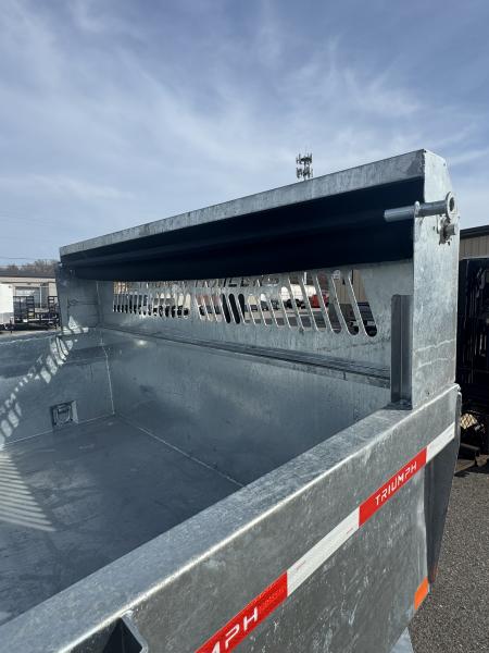 New 2026 Triumph Trailers 82"X14' Dump Trailer Ramps & Tarp