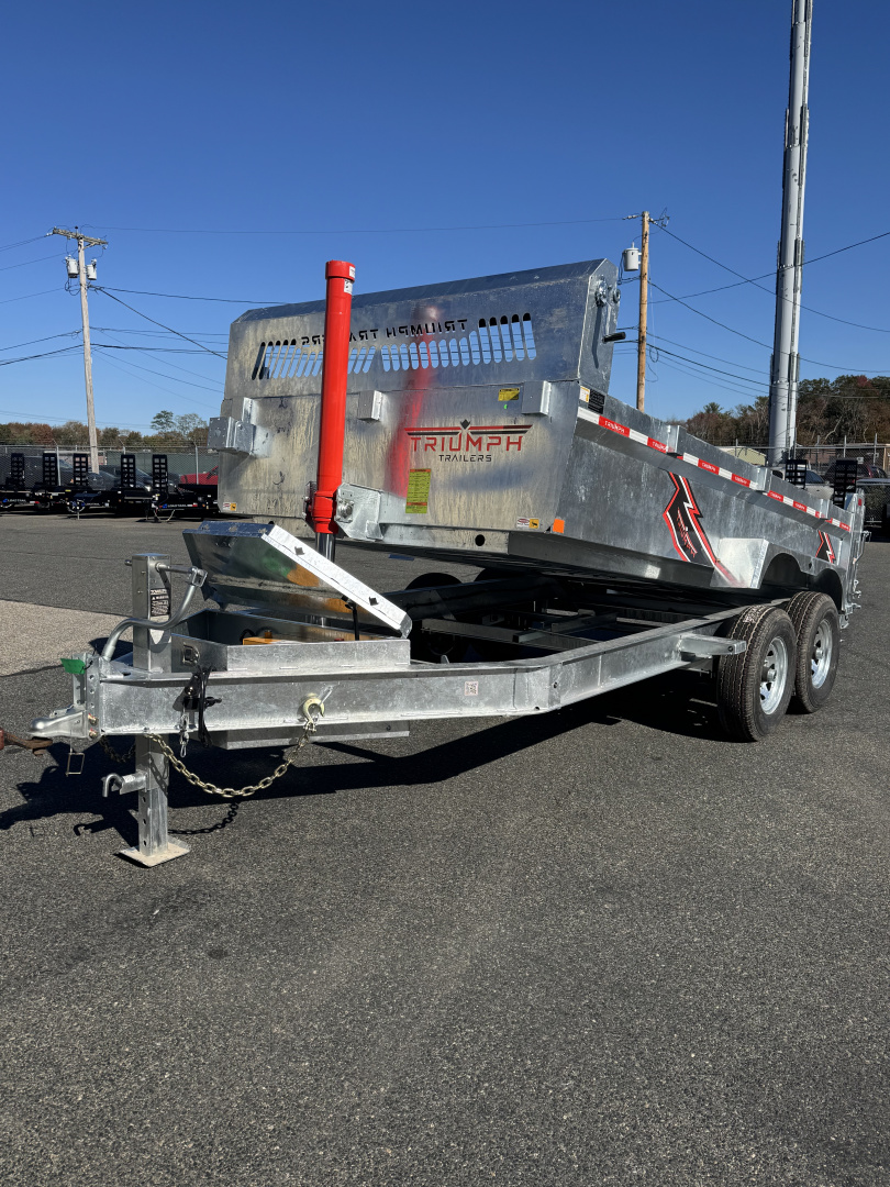 New 2026 Triumph Trailers 82"X14' Dump Trailer Ramps & Tarp
