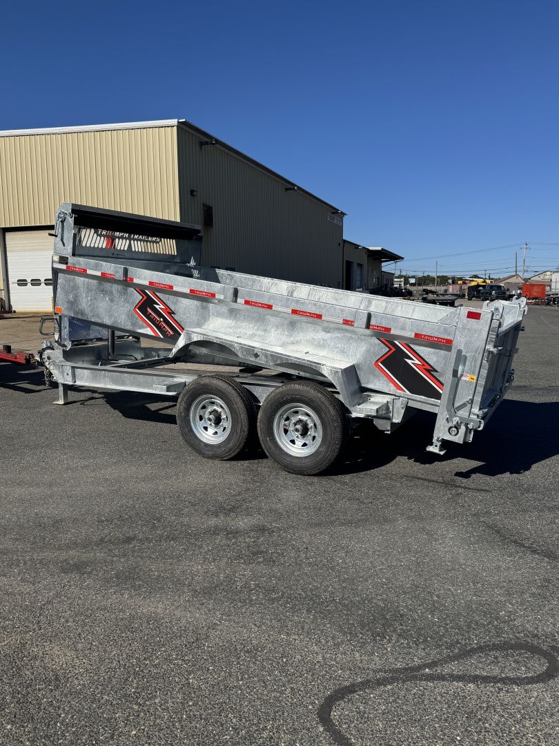 New 2026 Triumph Trailers 82"X14' Dump Trailer Ramps & Tarp