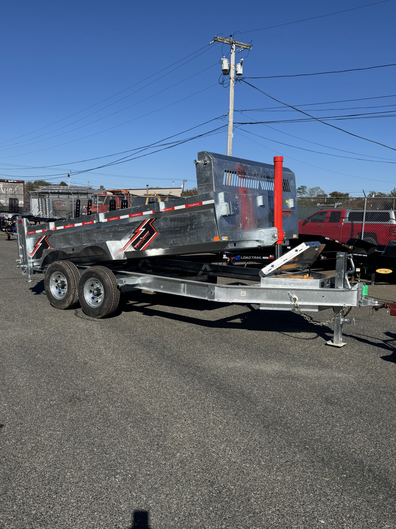 New 2026 Triumph Trailers 82"X14' Dump Trailer Ramps & Tarp