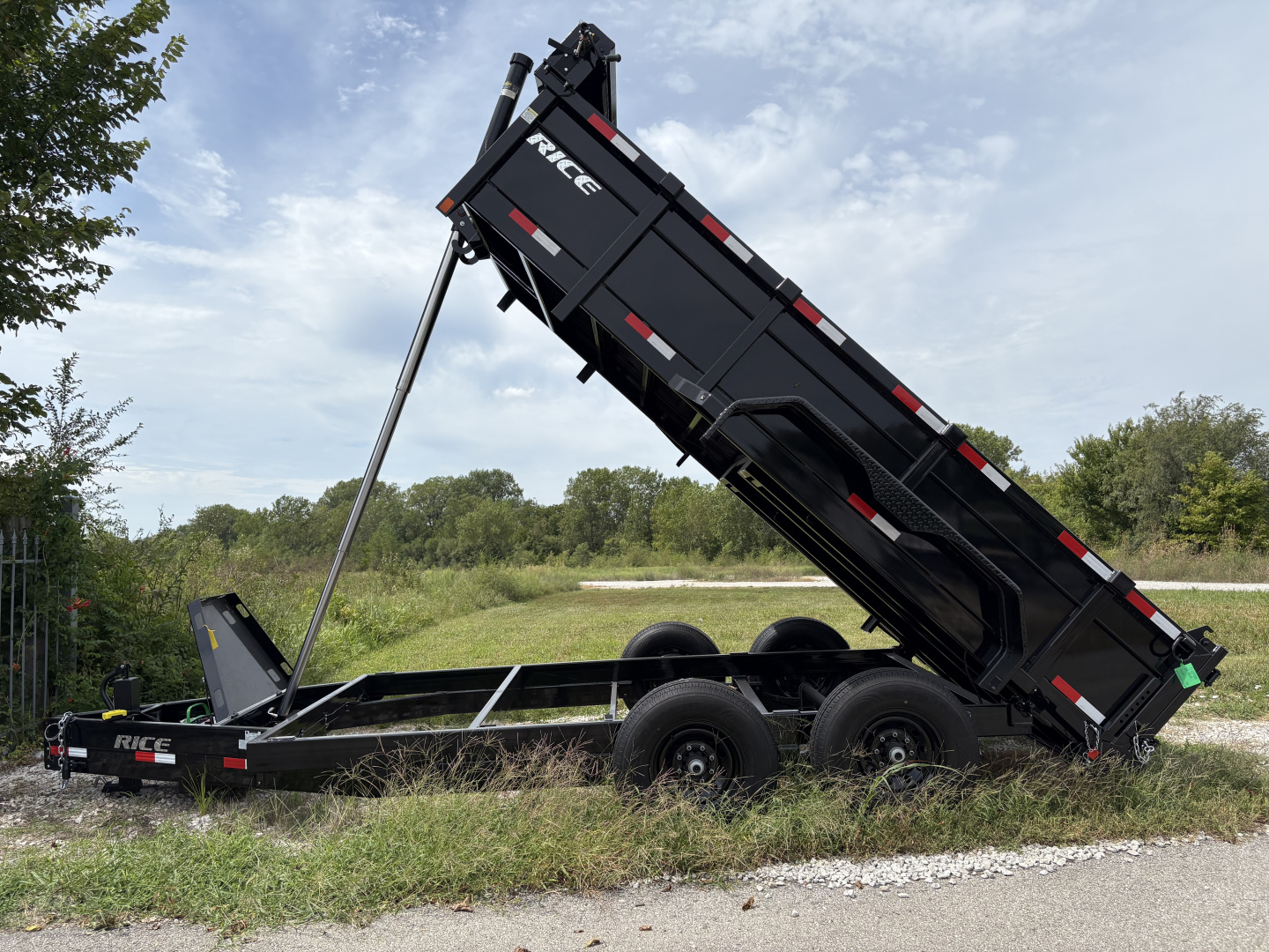 New 2025 Rice Trailers 14FT Dump Trailer