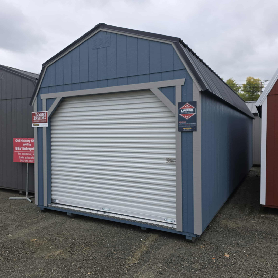 New SHED GARAGE 2025 Old Hickory WLGX 12X28 PORTABLE CARPORT SHOP BUILDING