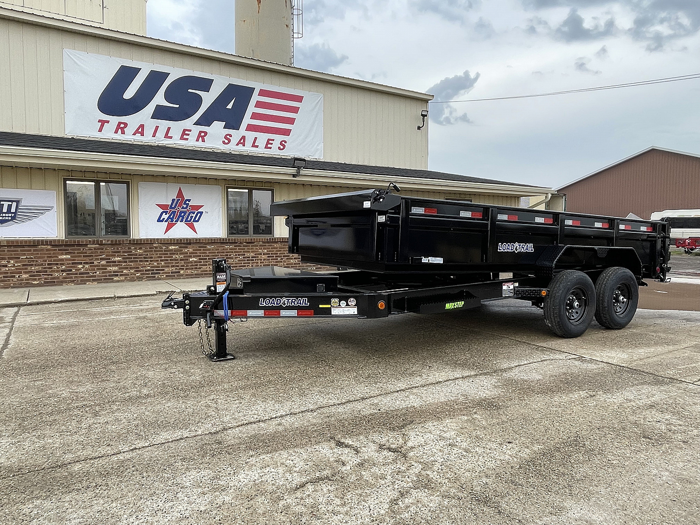 New 2026 Load Trail 83x16 Tandem Axle w/24In Sides & 7 Gauge Floor 14k Dump Trailer