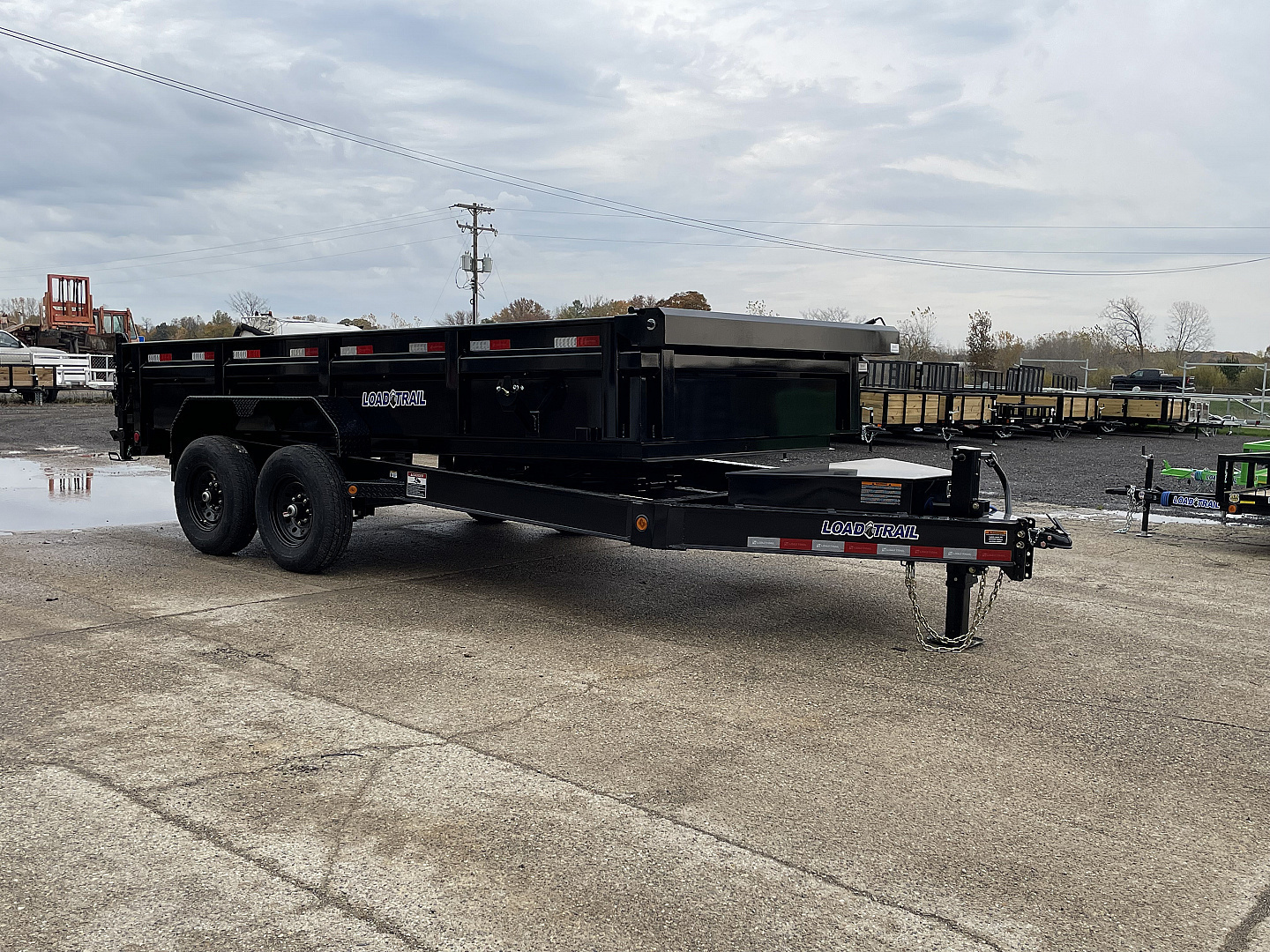 New 2026 Load Trail 83x16 Tandem Axle w/24In Sides & 7 Gauge Floor 14k Dump Trailer
