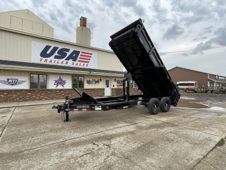 New 2026 Load Trail 83x16 Tandem Axle w/24In Sides & 7 Gauge Floor 14k Dump Trailer