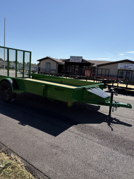 New 2026 Rice Trailers 12' STEALTH Utility Trailer