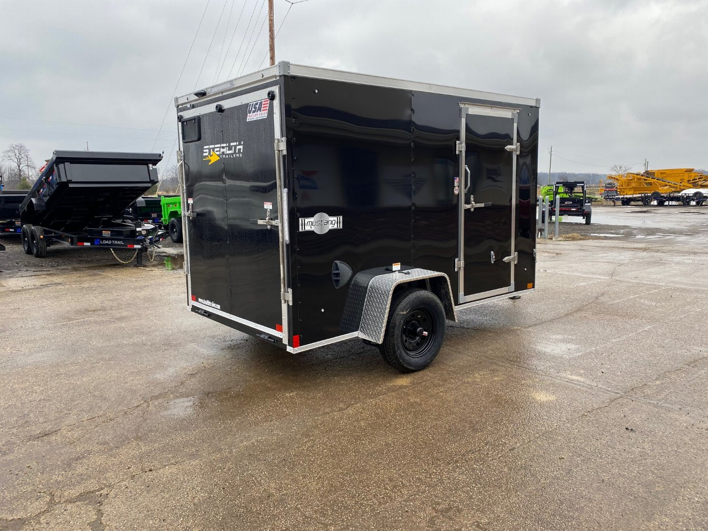 New 2026 Stealth Trailers Mustang 6x10 V-Nose w/Ramp Door & 6ft Interior Height Cargo / Enclosed Trailer