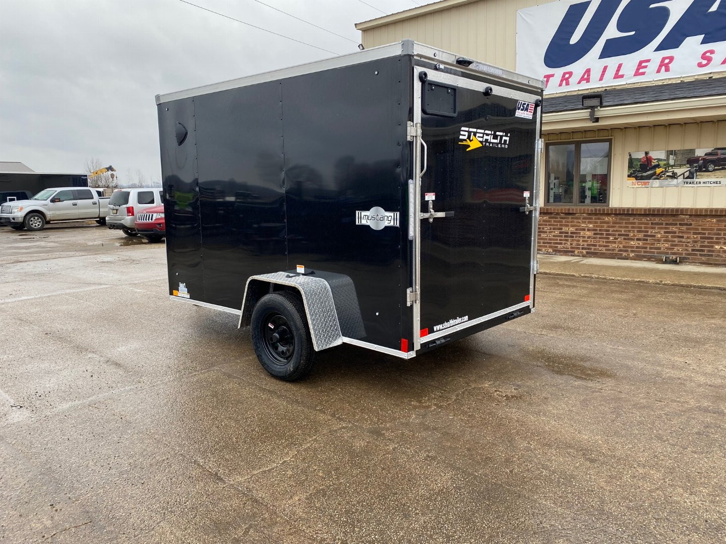 New 2026 Stealth Trailers Mustang 6x10 V-Nose w/Ramp Door & 6ft Interior Height Cargo / Enclosed Trailer