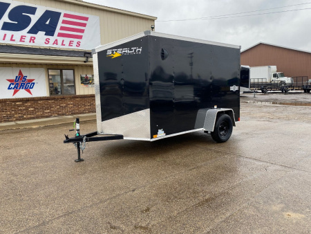 New 2026 Stealth Trailers Mustang 6x10 V-Nose w/Ramp Door & 6ft Interior Height Cargo / Enclosed Trailer