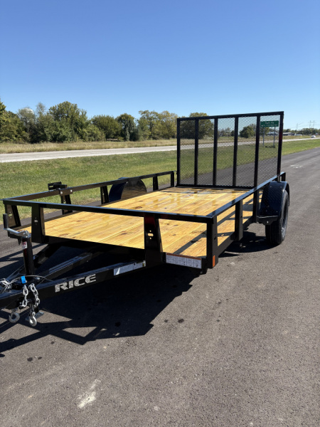 New 2025 Rice Trailers 12FT Utility Trailer