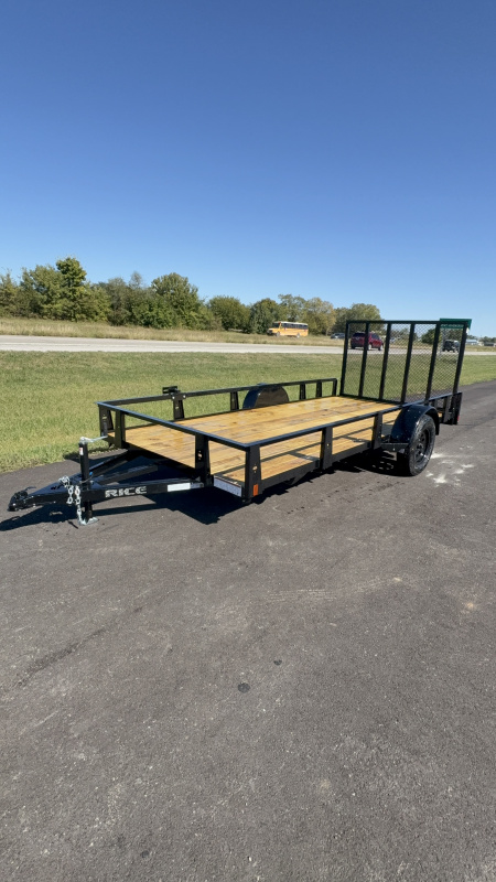 New 2025 Rice Trailers 14FT Utility Trailer