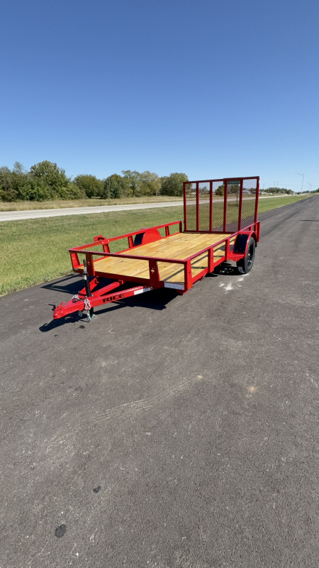 New 2025 Rice Trailers 12FT Utility Trailer