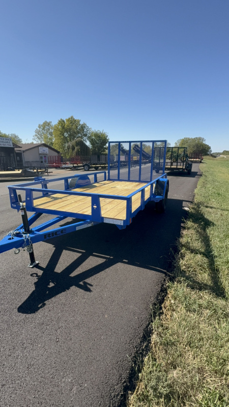 New 2025 Rice Trailers 12FT Utility Trailer