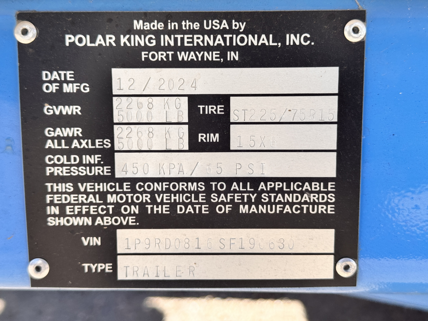 New 2025 Polar King 6-8 Refrigerated Reefer Trailer (UI)