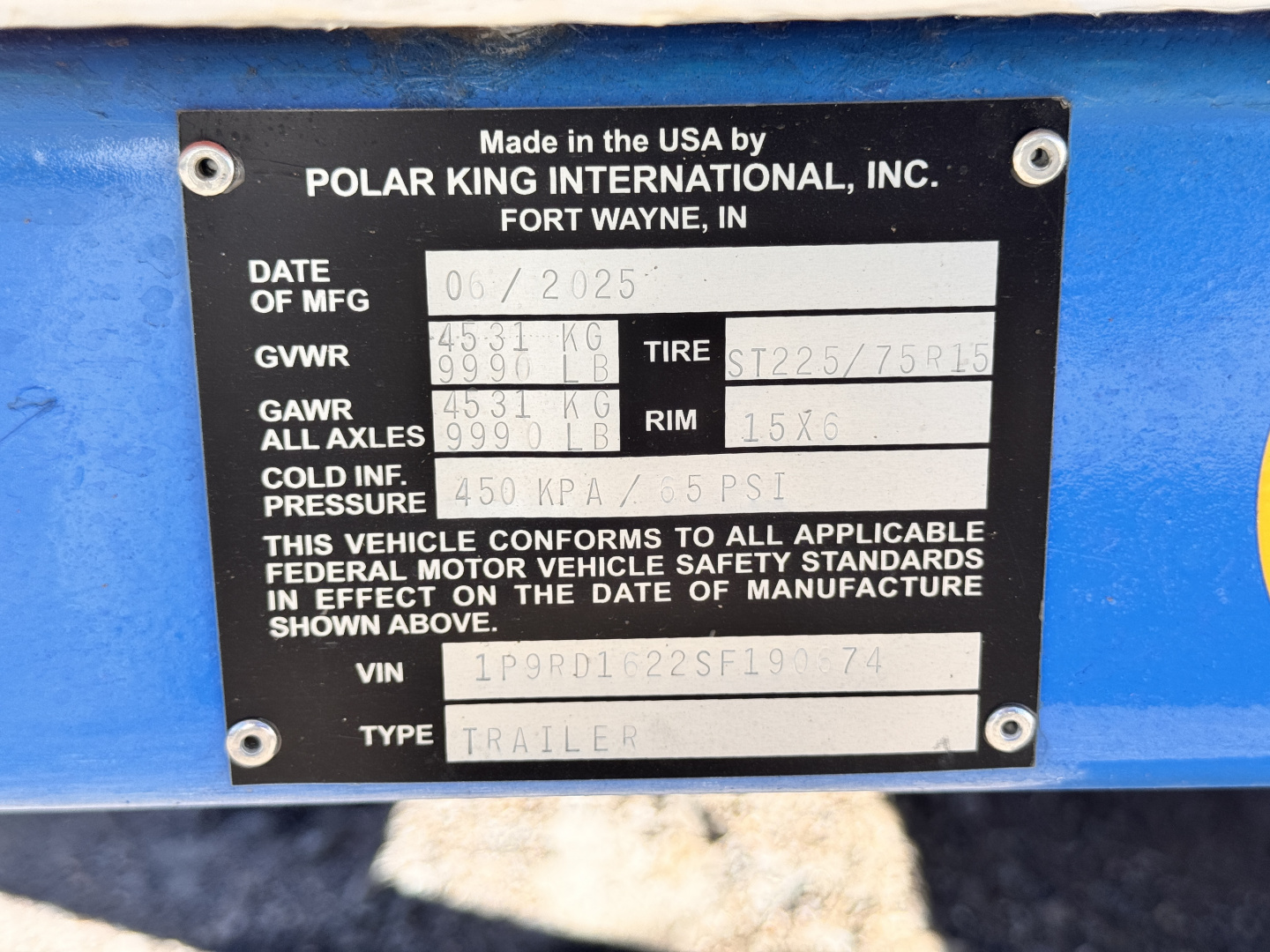 New 2025 Polar King 6-16 Refrigerated Reefer Trailer