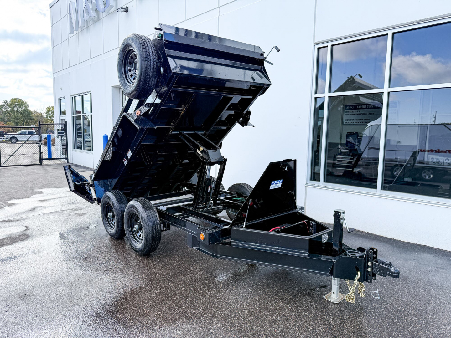 New DTB 60X10 10K DUMP TRAILER- BLACK