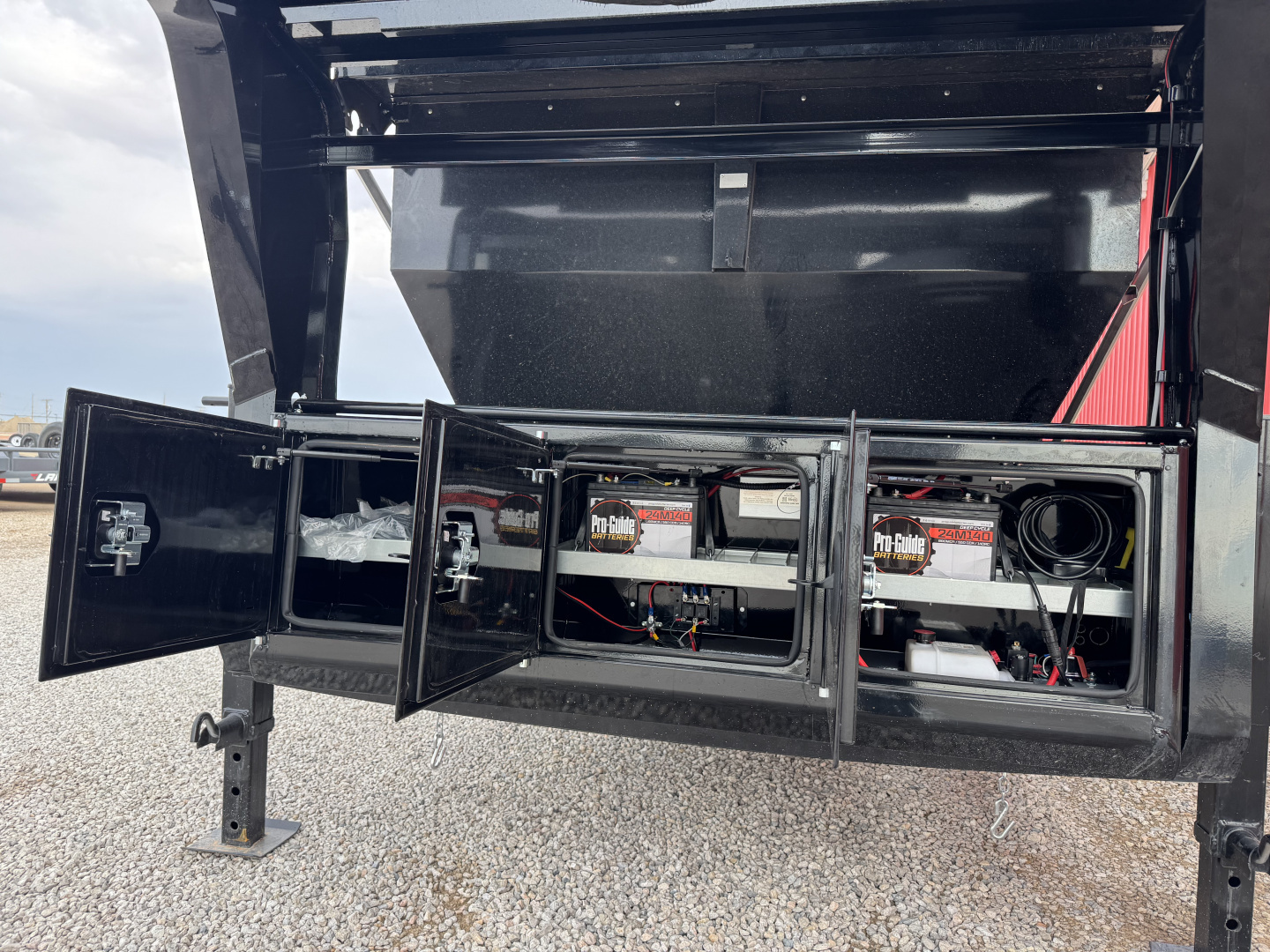 New 2026 RawMaxx RDX 83X14 GN ROLL OFF 14K TRAILER+ 3BINS Dump Trailer