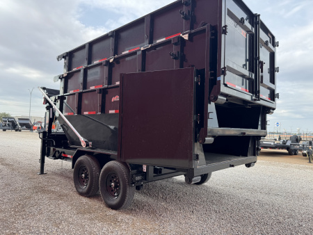 New 2026 RawMaxx RDX 83X14 GN ROLL OFF 14K TRAILER+ 3BINS Dump Trailer