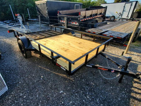New 2026 Down 2 Earth Trailers 6X12 SINGLE AXLE 2990 LB GVWR Utility Trailer WITH REAR RAMP GATE