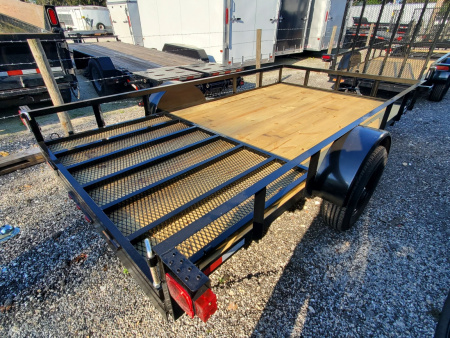 New 2026 Down 2 Earth Trailers 6X12 SINGLE AXLE 2990 LB GVWR Utility Trailer WITH REAR RAMP GATE