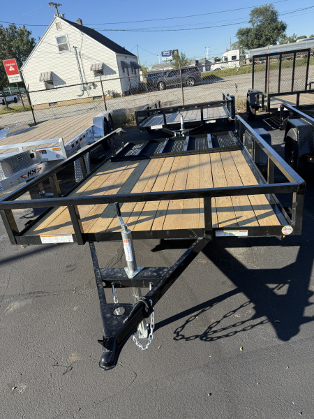 New 2025 Sure-Trac 7x12 3k tube top Flatbed Trailer