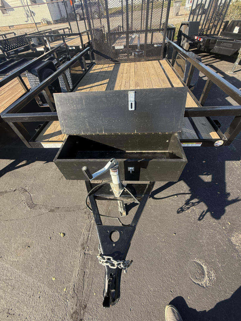 Used 2022 Sure-Trac 6x10 tube top w/ toolbox Flatbed Trailer