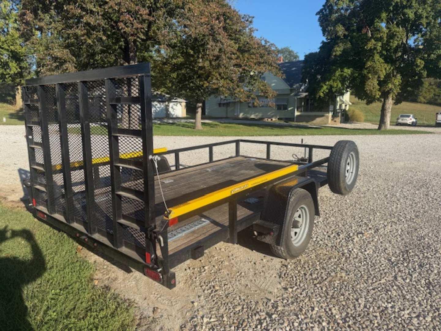 Used 2020 Sure-Trac 82"X12 5K SINGLE AXLE w/ BRAKES Utility Trailer