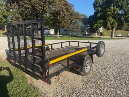 Used 2020 Sure-Trac 82"X12 5K SINGLE AXLE w/ BRAKES Utility Trailer