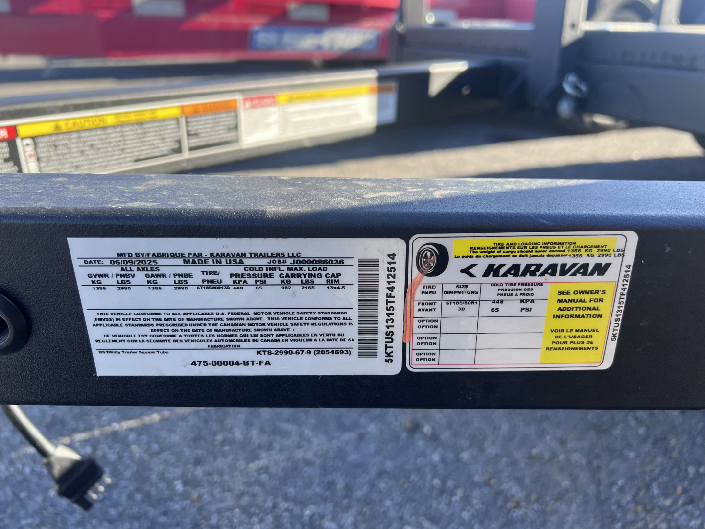 Used 2026 Karavan 5.5x9 3K Utility Trailer