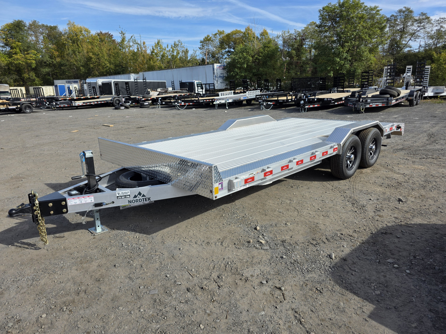 New 2026 Nordtek 102X18 10K - ALUMINUM Equipment Trailer