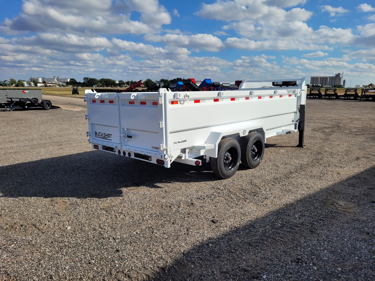 New 2026 Buckshot 83"x16' Telescopic Gooseneck Dump Trailer W/3' Sides/8KAxles