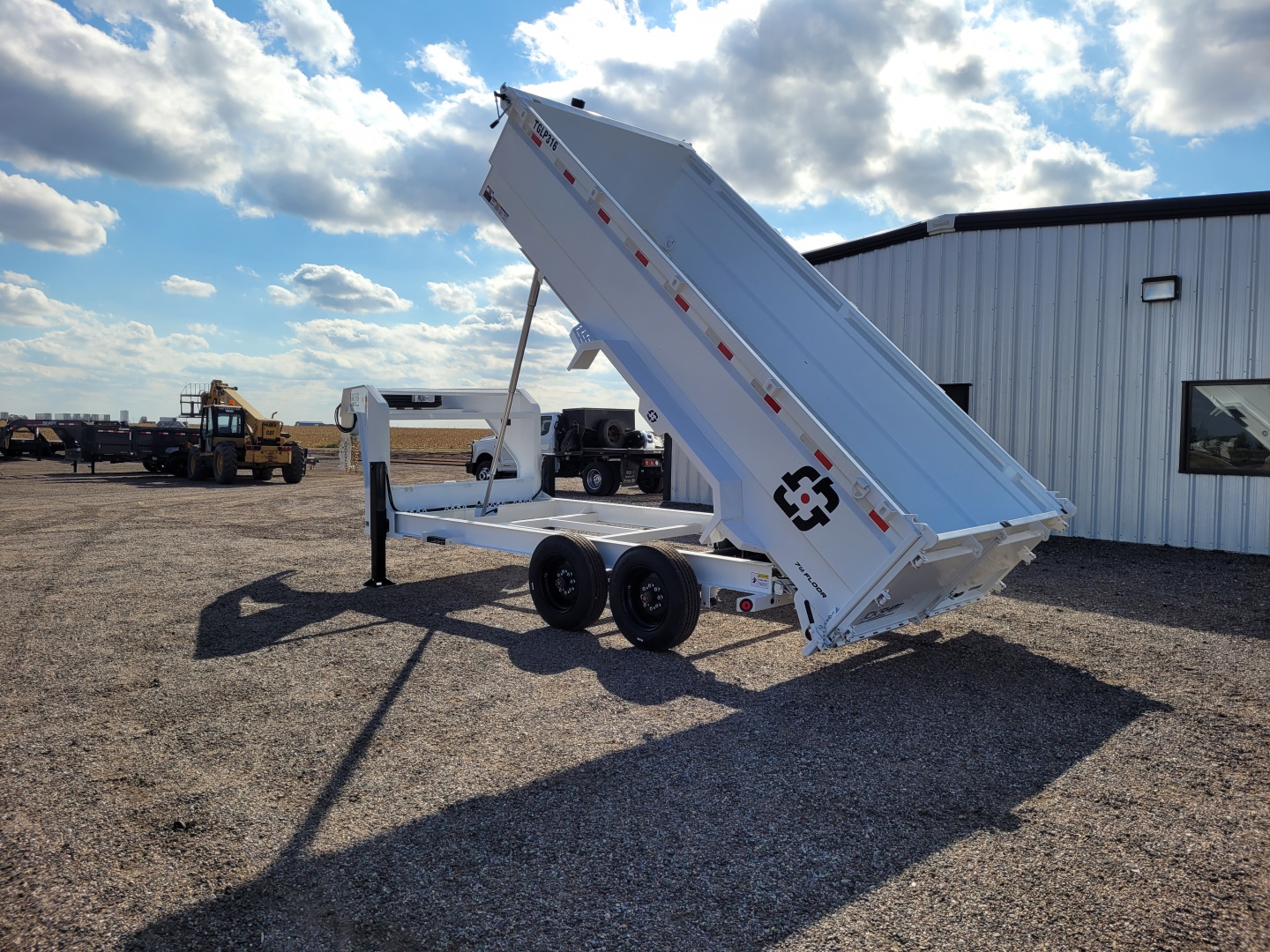 New 2026 Buckshot 83"x16' Telescopic Gooseneck Dump Trailer W/3' Sides/8KAxles